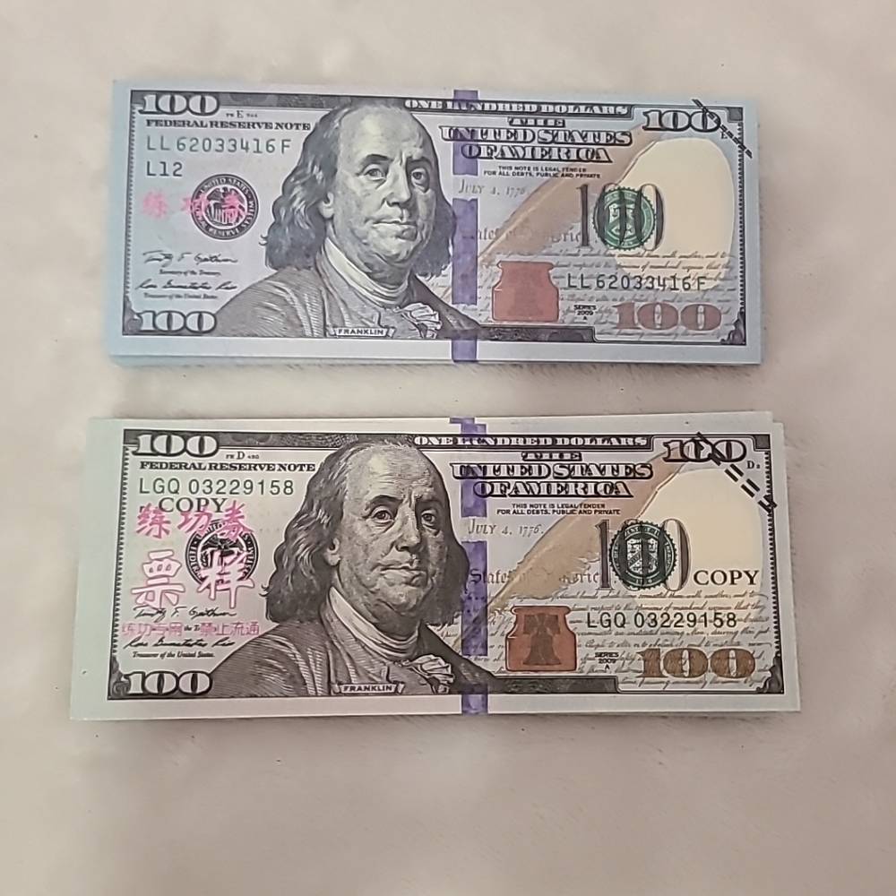 80pcs 100 bill Replica Money Prop for Pranks & Movie Production